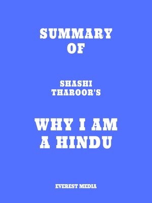 cover image of Summary of Shashi Tharoor's Why I Am a Hindu